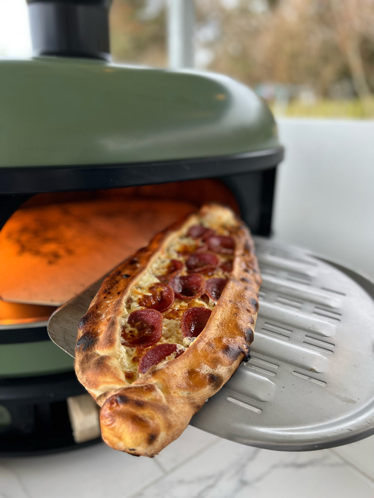 Turkish pide cooked in gozney dome