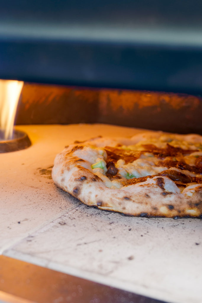 pizza with champ and guinness cooked onions